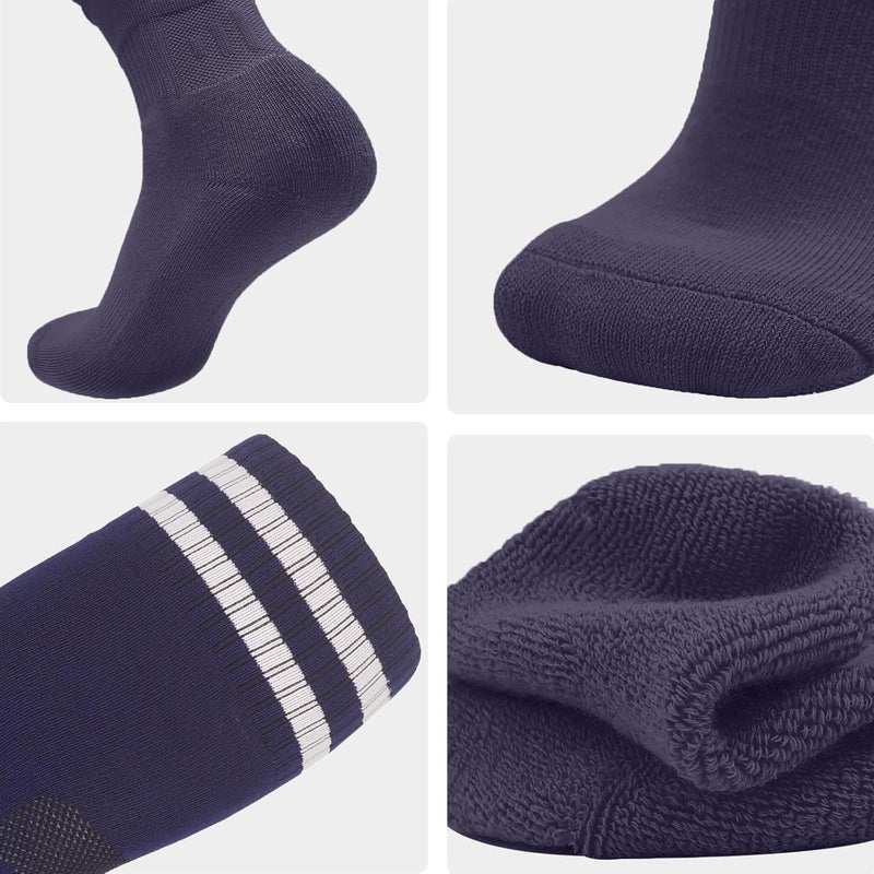 EDCYF Kids Baseball or Softball Socks and Belt Combo Set Softball Knee Socks High Tube Soccer Socks for Youth Boys Girls - Image 4